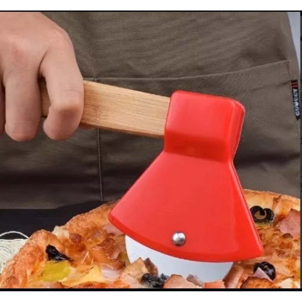 Choppin' Dough Pizza Cutter Axe Stainless Steel Blade